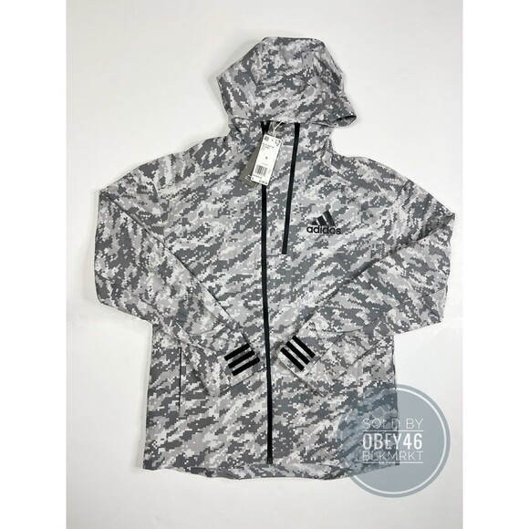 ADIDAS ID REFLECTIVE CAMO MEN’S JACKET EI7462 Size Small